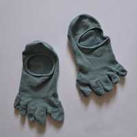 Зелені шкарпетки з окремими пальцями 36-40 розміру