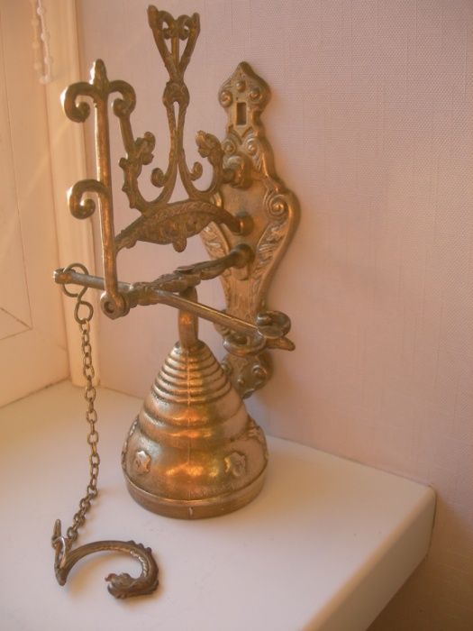 Колокол, с драконами, дверной, с подвесом, бронза, Франция