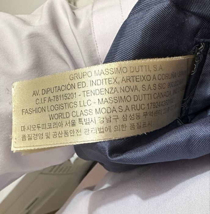Garnitur Męski Massimo Dutti