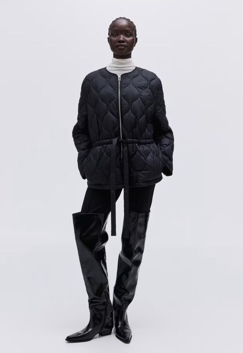 Стьобана куртка H&M чорна XS,S ,M,L