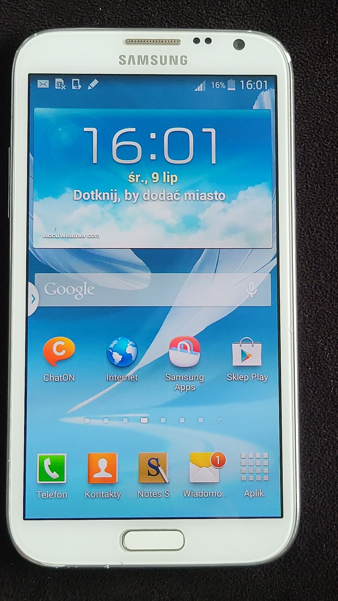 Samsung Note 2 N7100 2/16GB komplet polska dystrybucja