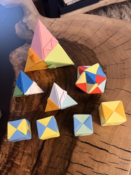 Origami modułowe , figury geometryczne matematyka