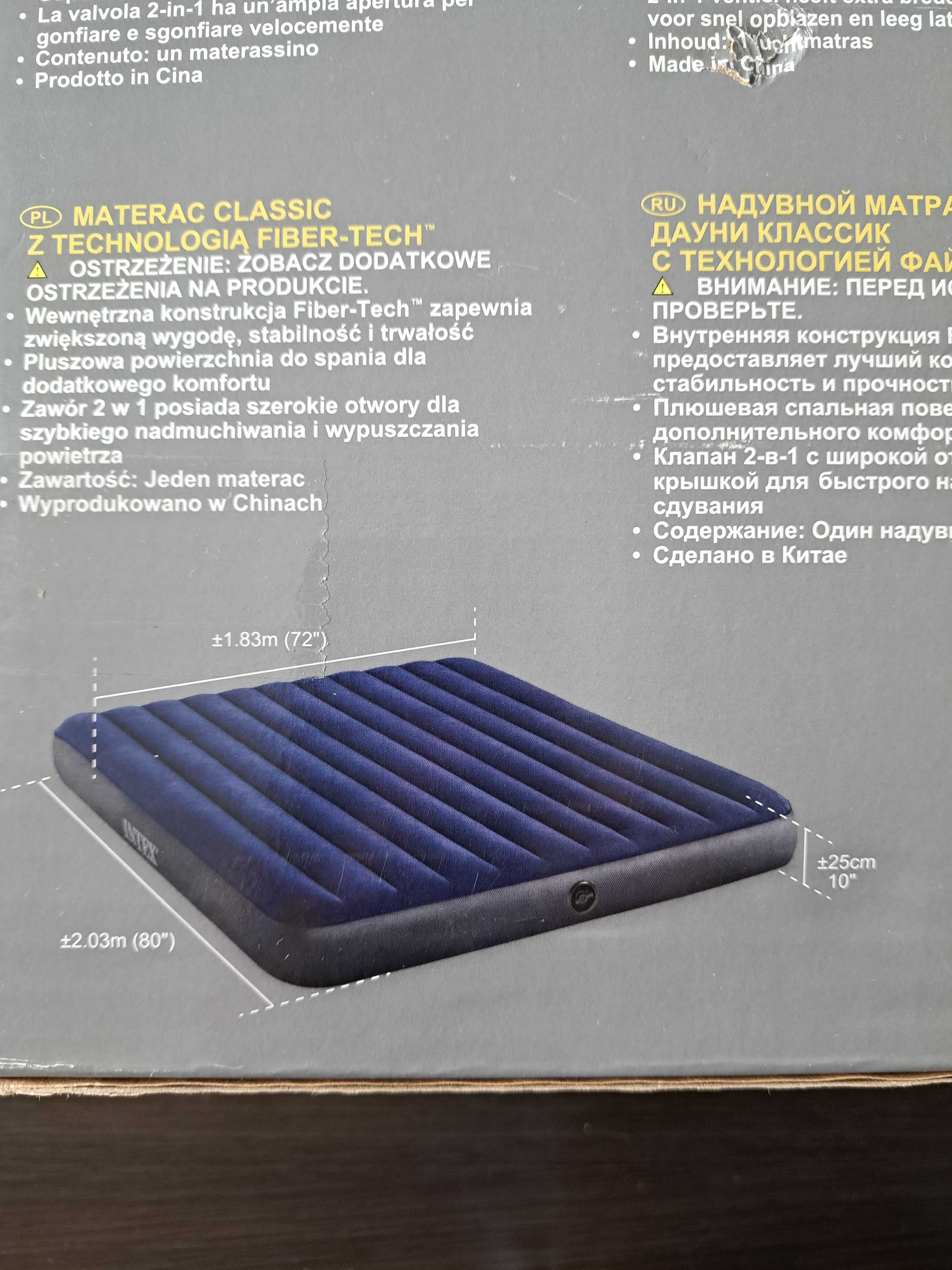 Materace Nadmuchiwany materac wypoczynkowy dwuosobowy Intex 203x183x25