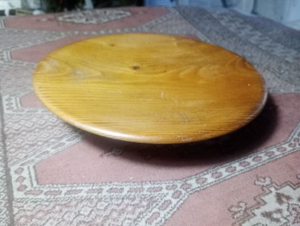 Patera drewniana era atomowa lata 60te