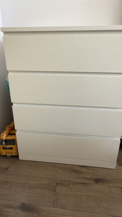 IKEA MALM komoda 4 szuflady 80x100 cm biała