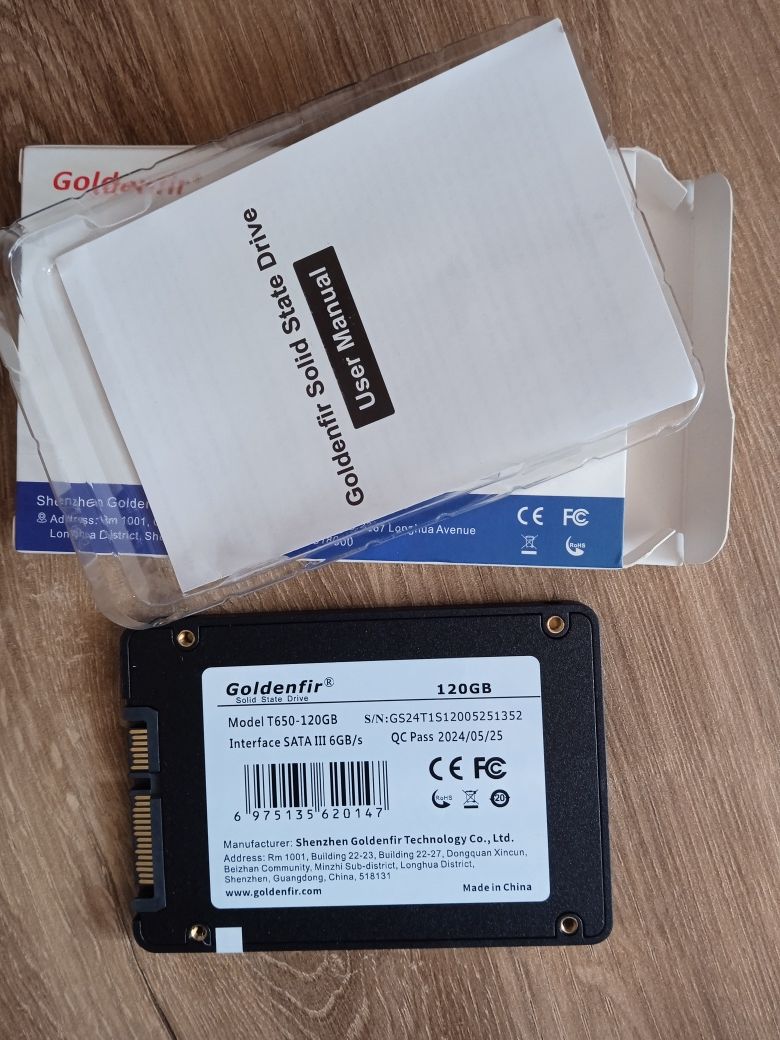 Жёсткий диск SSD 2,5 Goldenfir 120gb