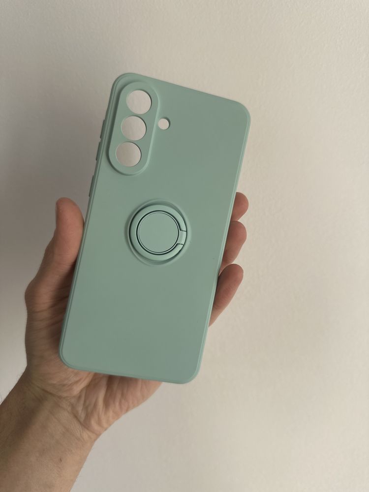 Etui finger grip jasno zielone + SZKŁO hart. do Samsung Galaxy A56 5G