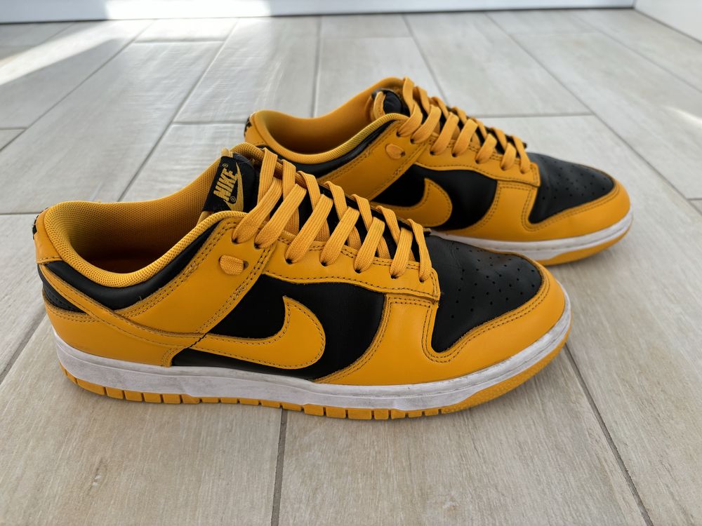 Nike Dunk Low Goldenrod preto amarelo 43 (modelo Dunk, não Air Jordan)