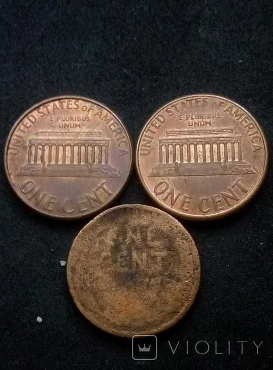 Монеты США, 3шт.
