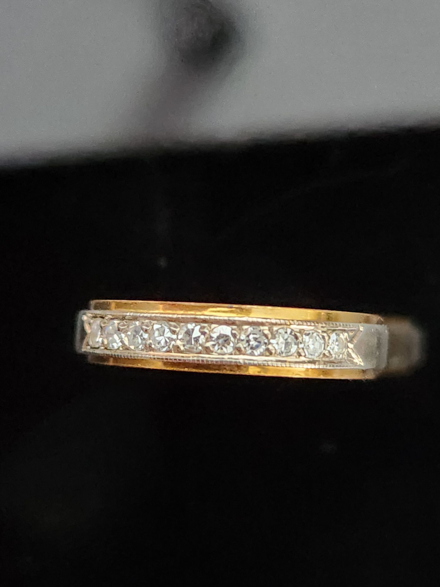 Pierścionek, złoto 18k, diamenty, 1962 rok.
