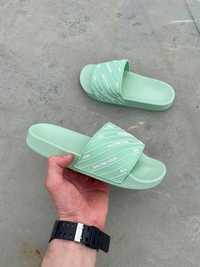 Жіночі шльопанці Balenciaga Slides Small Logo ‘Mint Green’