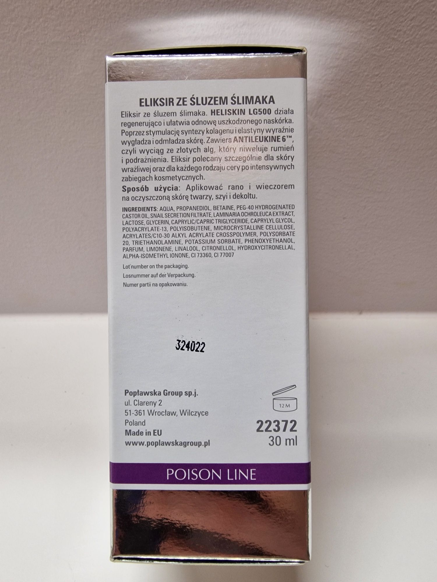 Clarena Snail Mucin Elixir 30 ml nowe