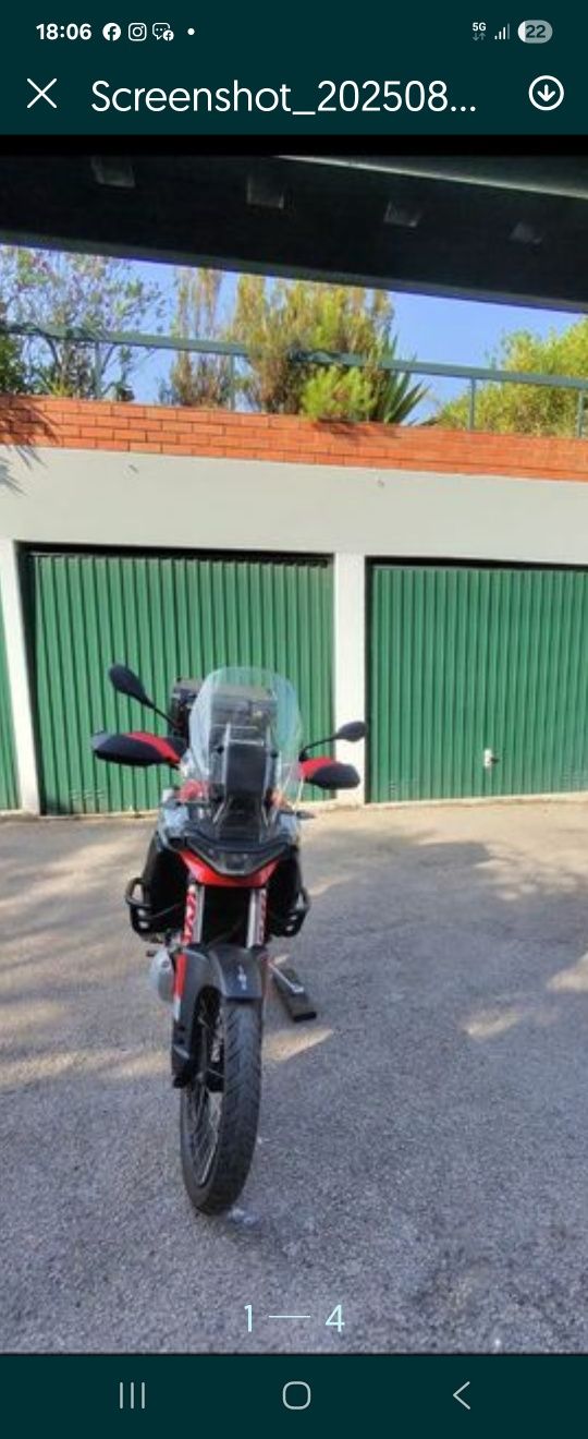 Aprilia toureg 2022 com extras
