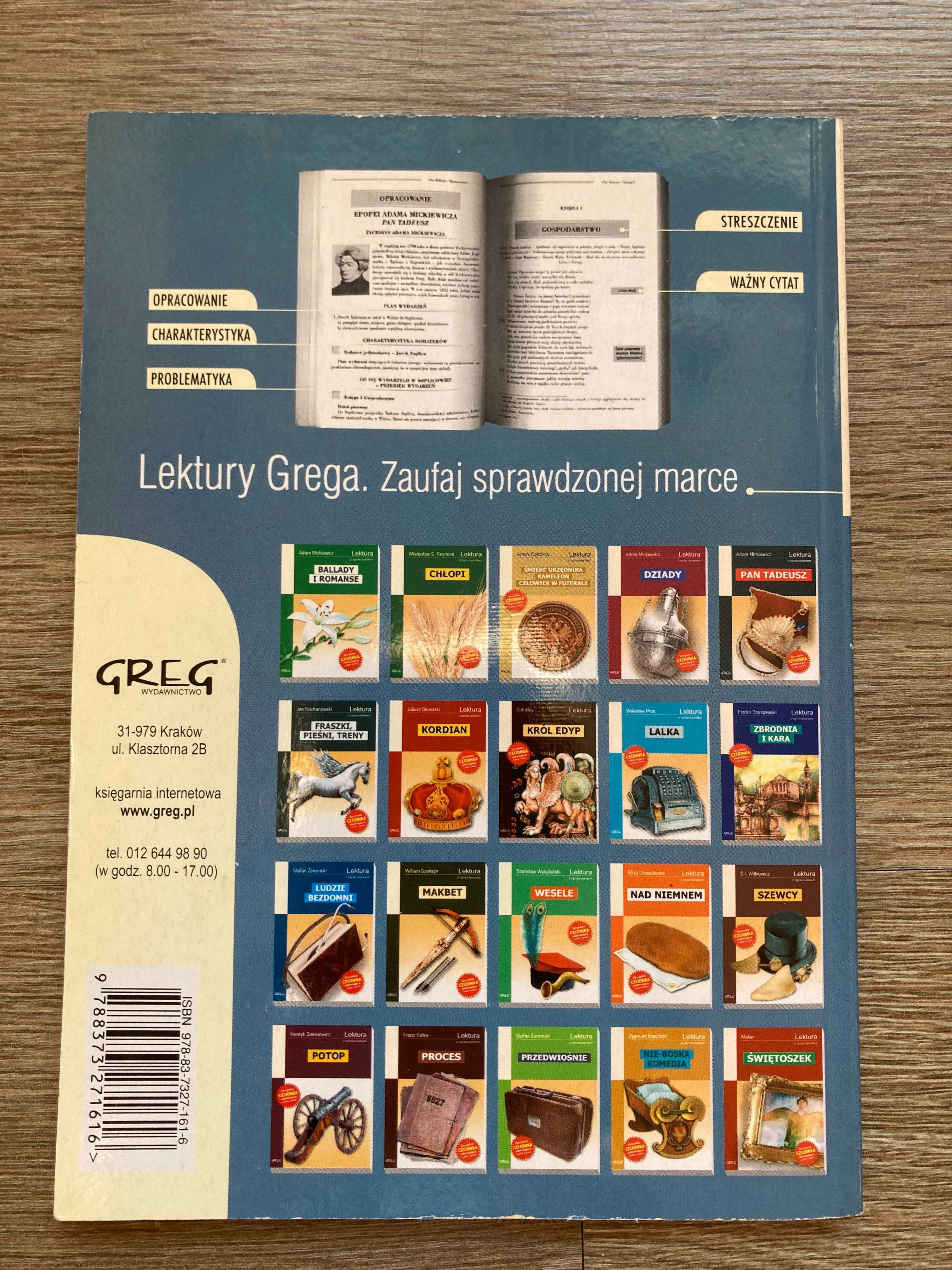 Cierpienia młodego Wertera-Goethe, Greg