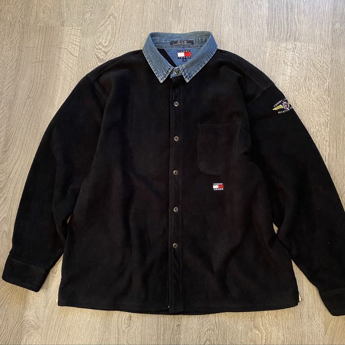 Tommy Hilfiger Aviater Denim meska kurtka - bluza z polaru,rozmiar L