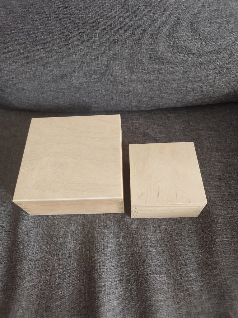 Pudełka drewniane decoupage skrzyneczki nowe