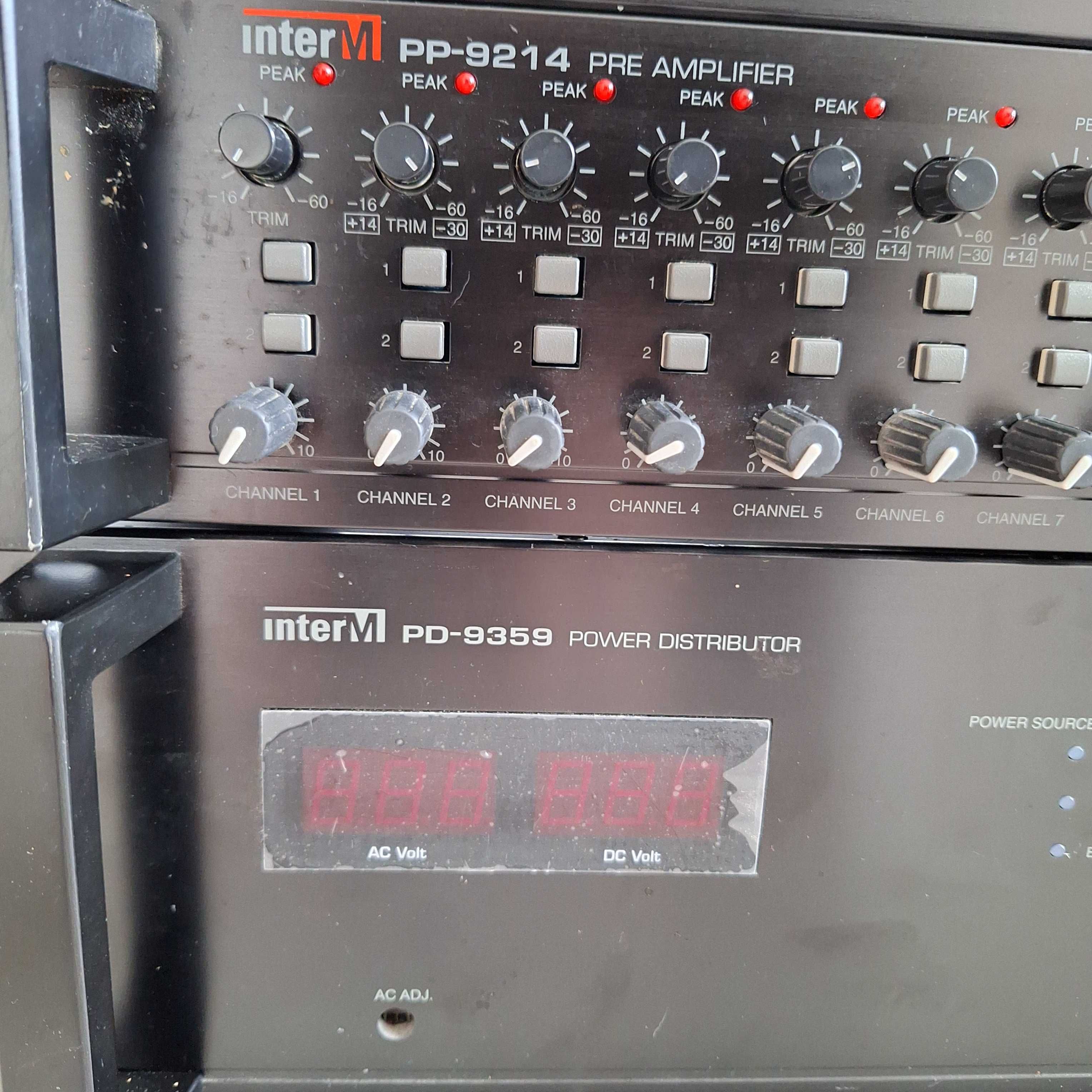 InterM Rack Nagłośnienie końcówka mocy zestaw muzyczny