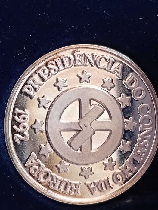 Medalha prata 925% 1 onça, Centro Cultural Belém 1992 novaConselho