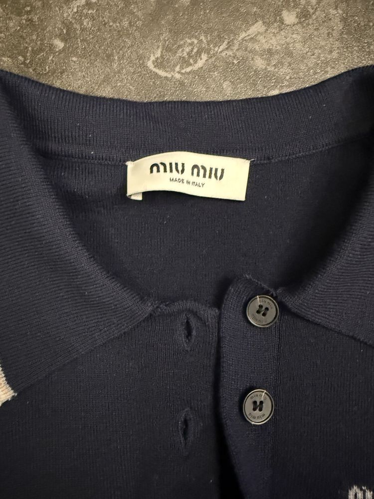 Поло кофта miu miu