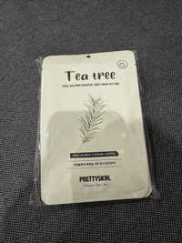 Maska koreańska Tea Tree od PRETTYSKIN [Zestaw 10 SZTUK]
