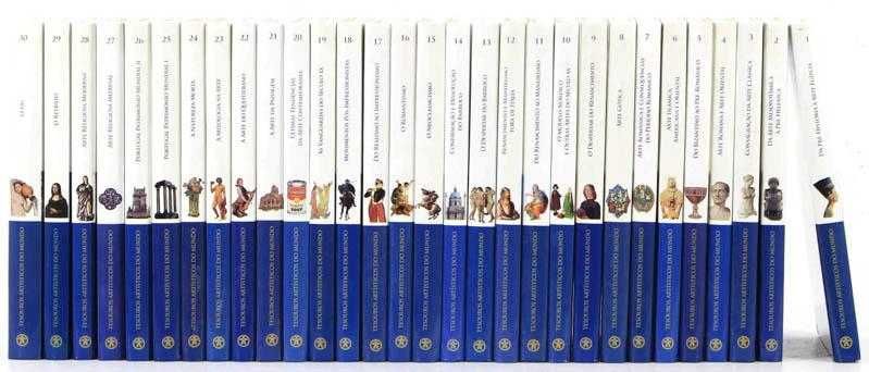 Coleção enciclopédica "Tesouros Artísticos do Mundo" (30 vols.) - Novo