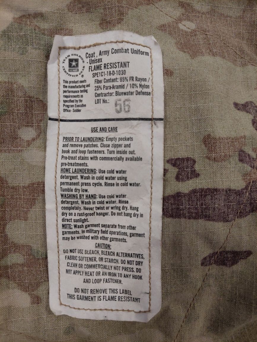 Bluza ACU multicam W2 scorpion ML US Army medium long OCP kontraktowa