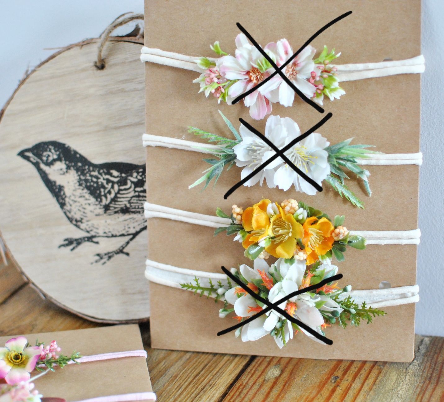Handmade opaski do sesji zdjęciowych dla noworodków, niemowlaków