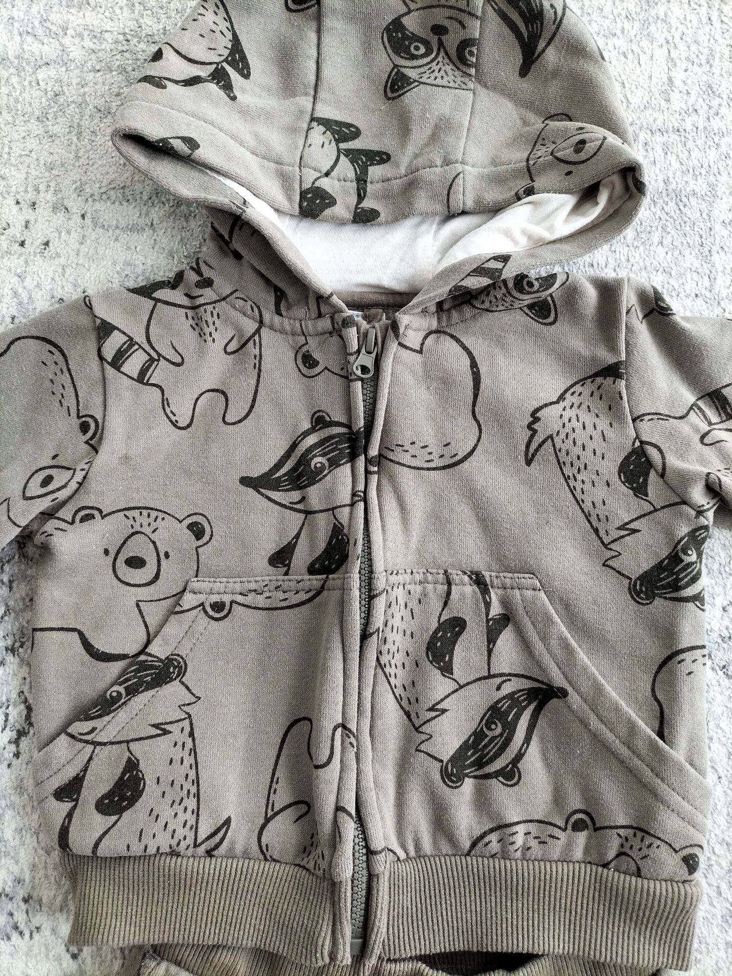 Bluza spodnie komplet dresowy smyk 74