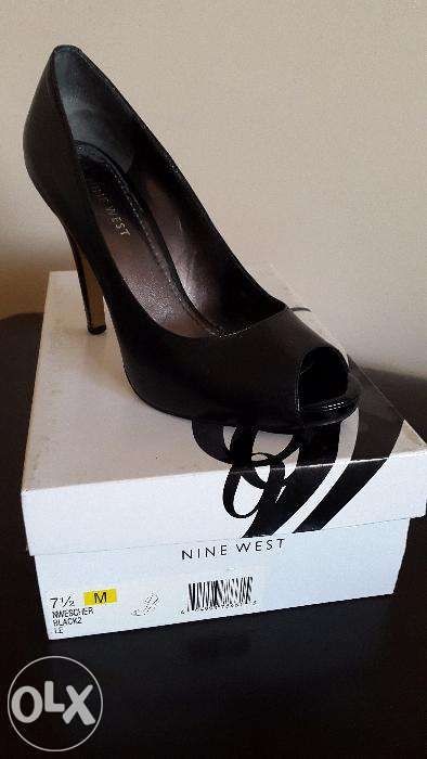 Czółenka NINE WEST czarne, skóra, rozmiar 37,5