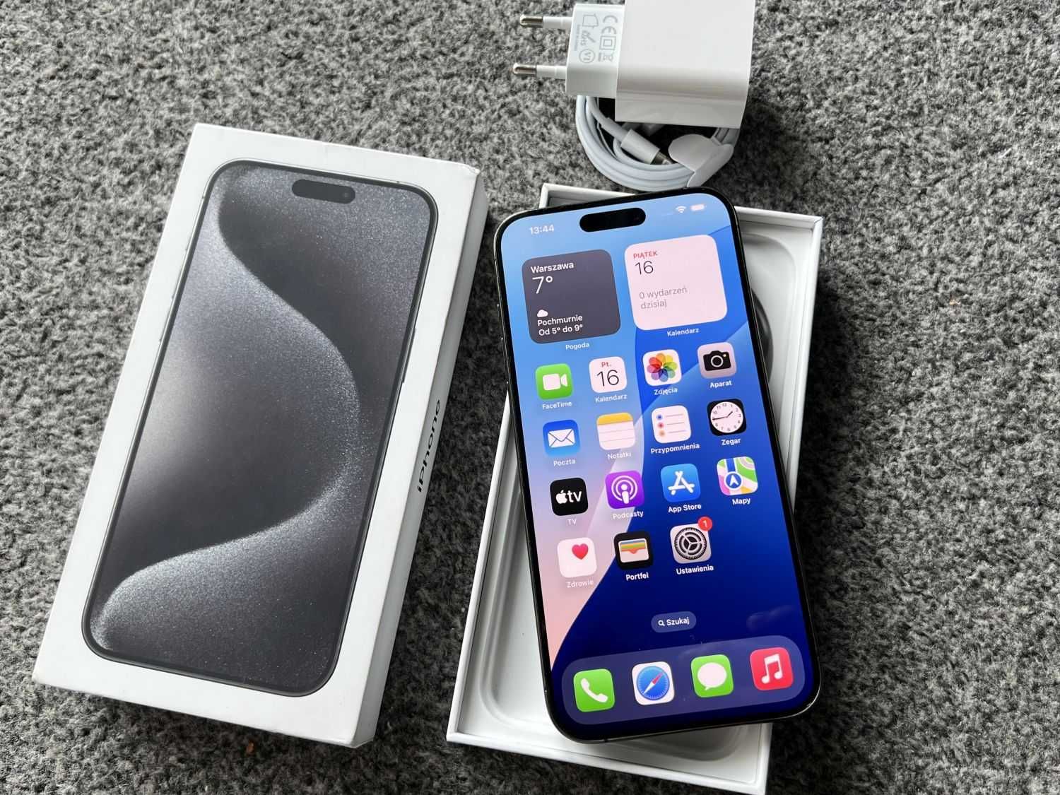iPhone 15 Pro Max 512GB SPACE GREY SZARY Grafitowy Bat97%+ SZKŁO