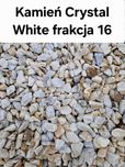 Kamień ozdobny biały crystal white frakcja 16