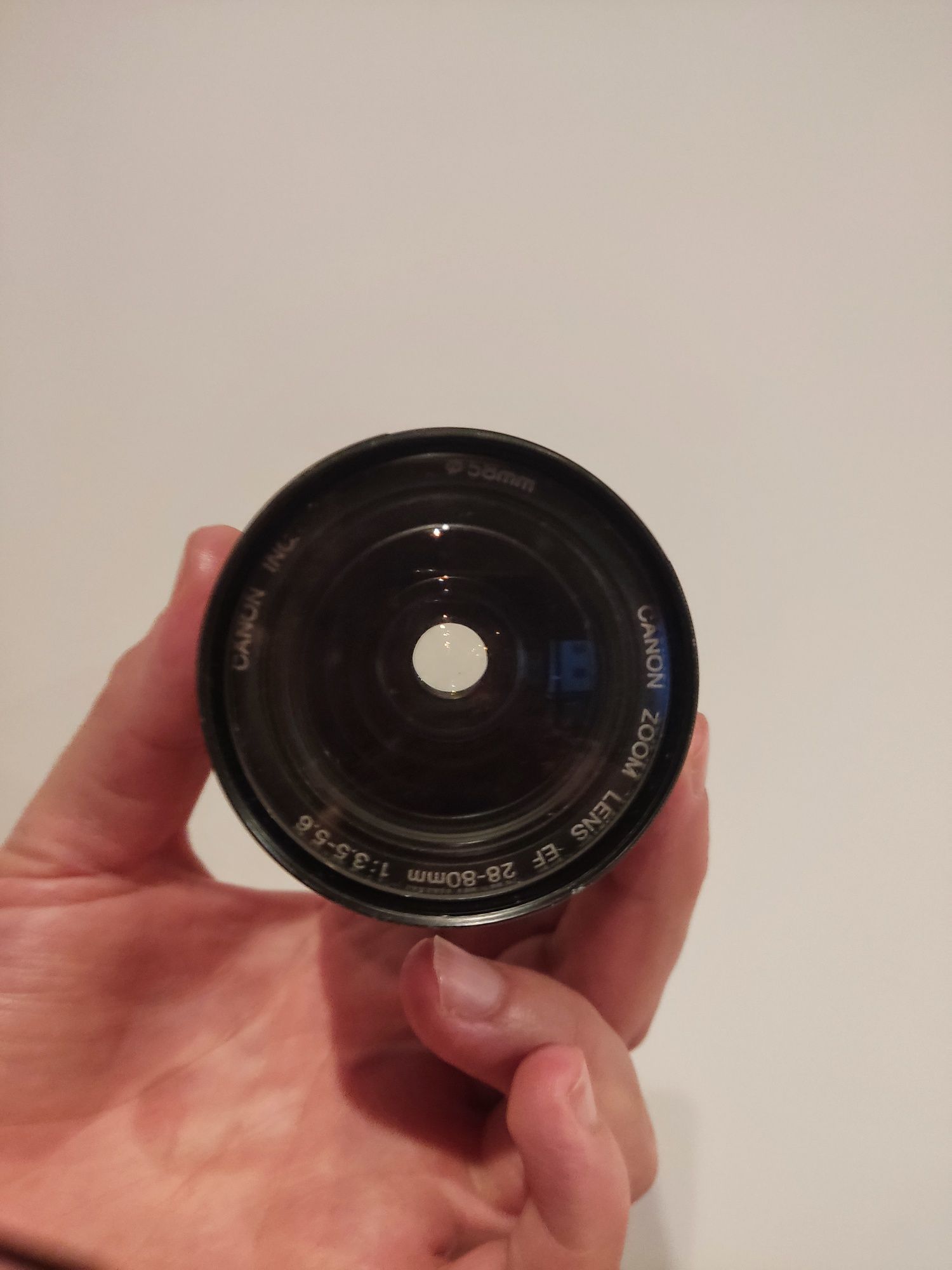 Objetiva canon com filtro hama 28-80 mm 1:3.5-5.6