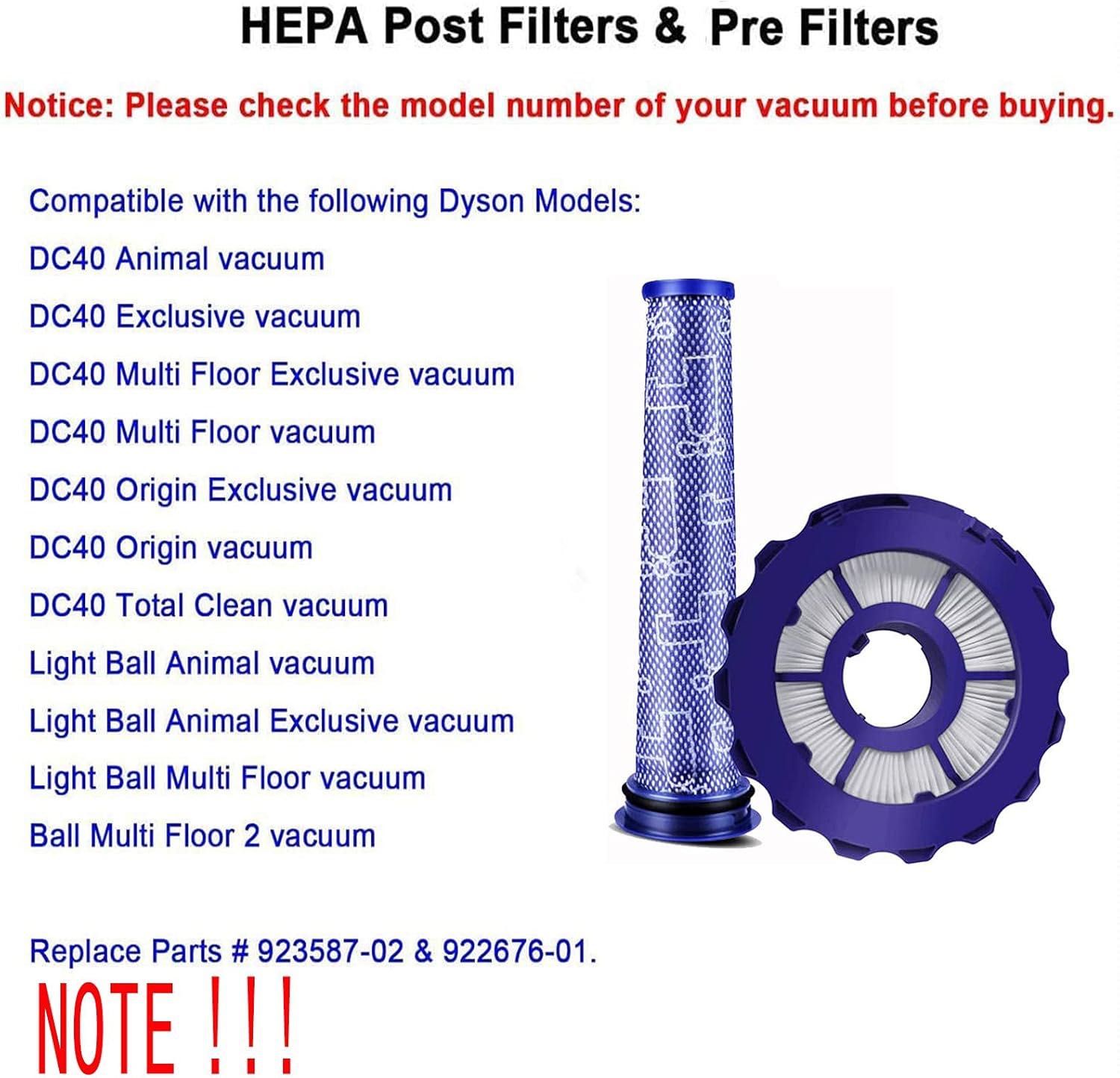 Zestaw filtrów Dyson DC40 filtry do odkurzacza