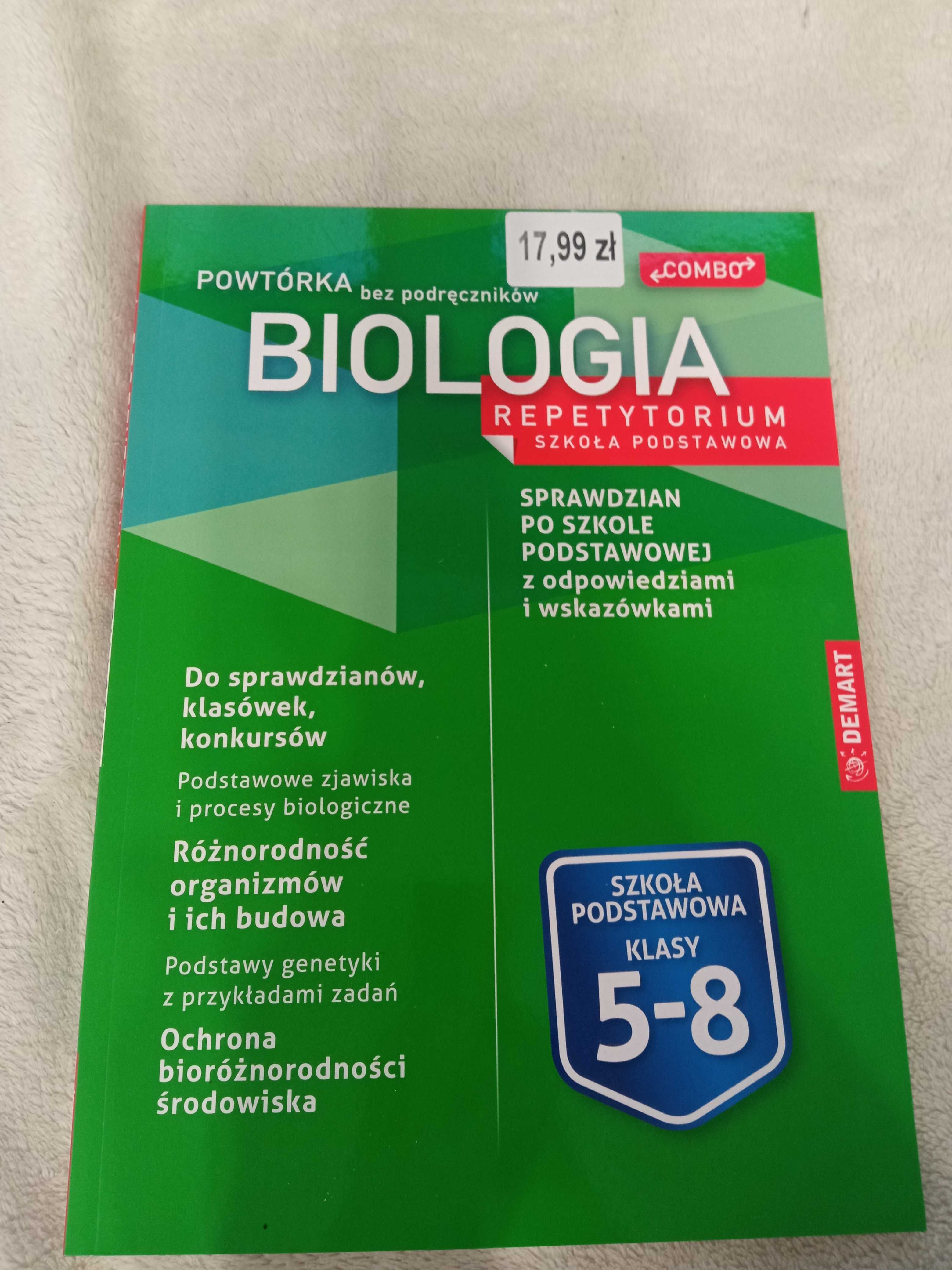 Biologia Repetytorium dla klas 5-8 z biologii