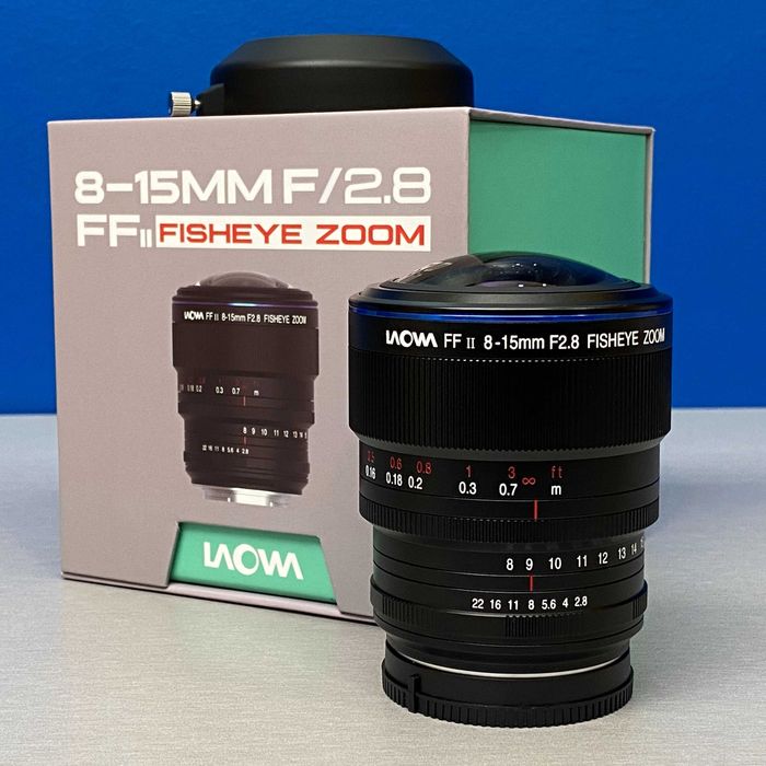 Laowa 8-15mm f/2.8 FF Fisheye | Sony FE | NOVA | 3 ANOS DE GARANTIA