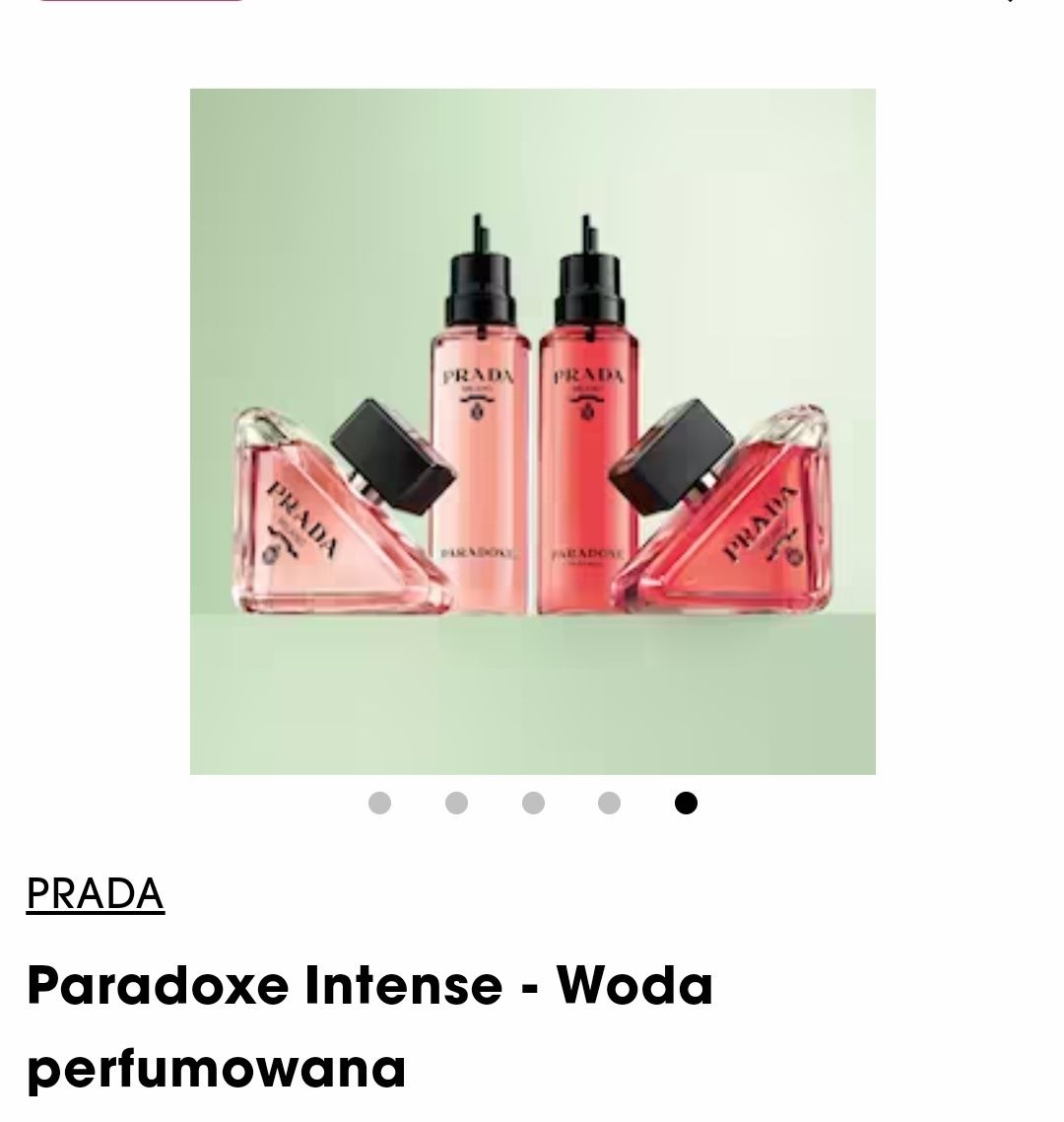 Perfumy zapach Prada Paradoxe Intense 50ml edp