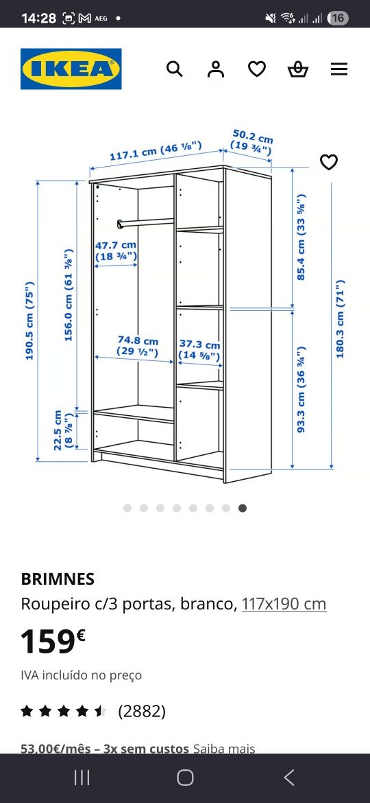 Armário Brimmes Ikeia