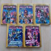Kolekcja Monster High 5 tomów, cena za całość, stan bdb