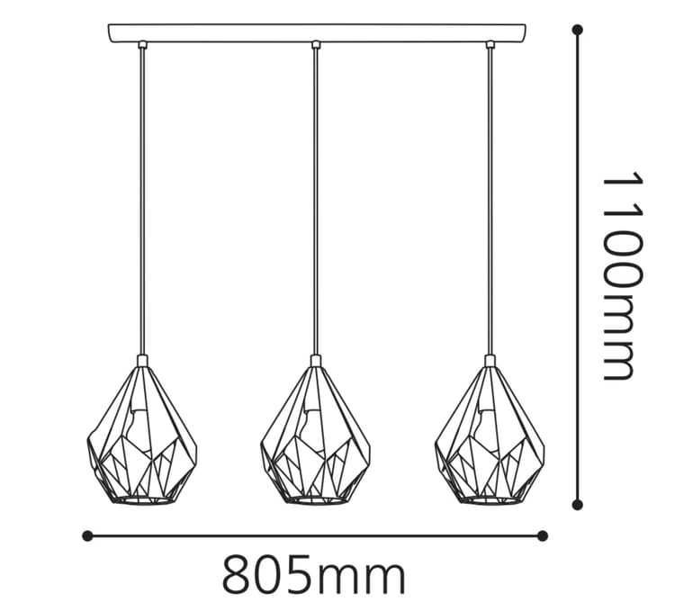 Dois Conjuntos Candeeiros de sala Série EGLO - CARLTON 1