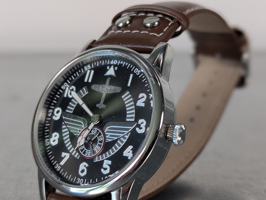 Zegarek BF 109 szwajcarski kwarc Messerschmitt kolekcjonerski męski