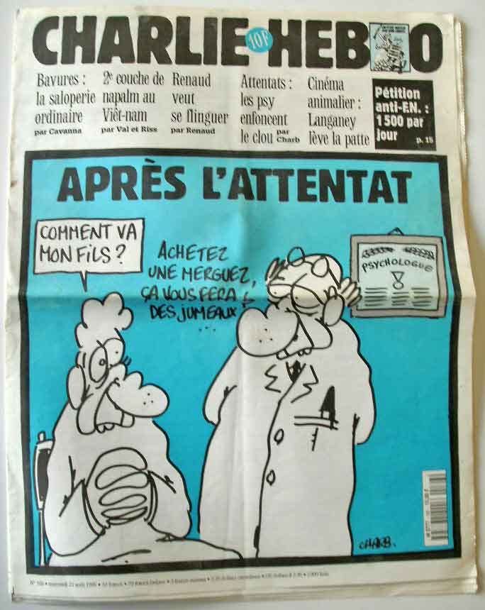 Jornal humorístico Charlie Hebdo N.º 166