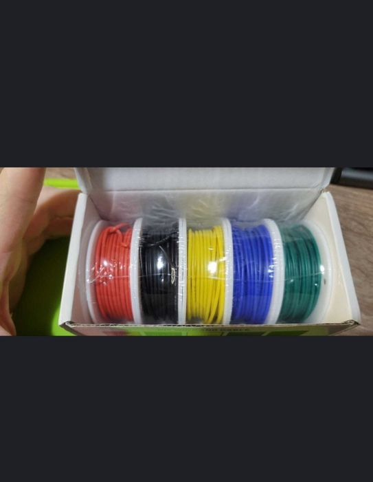 Провод 22 AWG в силиконовой изоляции медный луженый (5шт. по 10m)