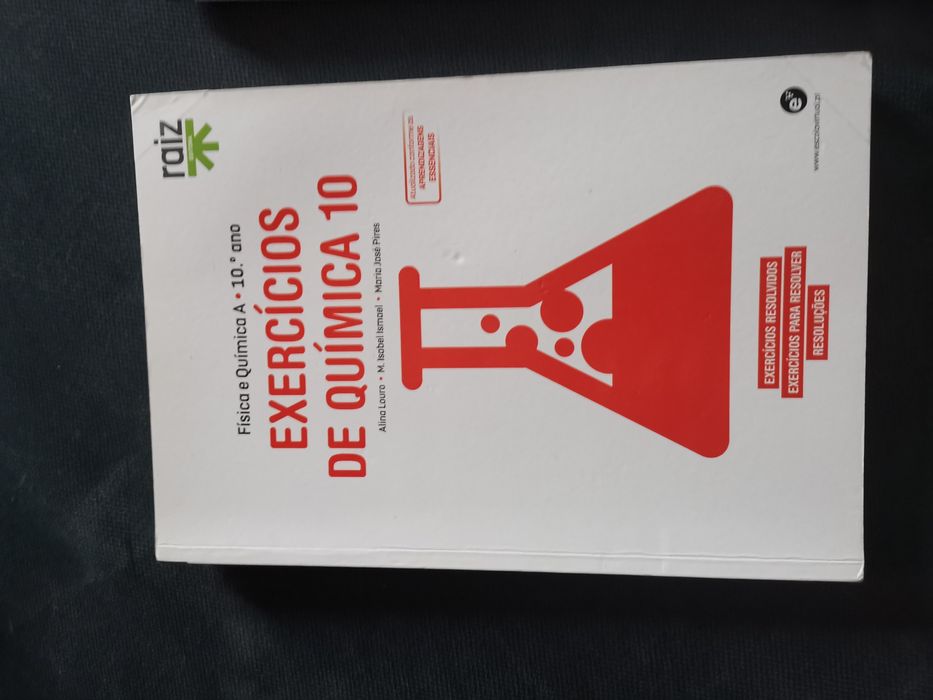 Exercícios de química, com resolução 10Ano - Raíz editora