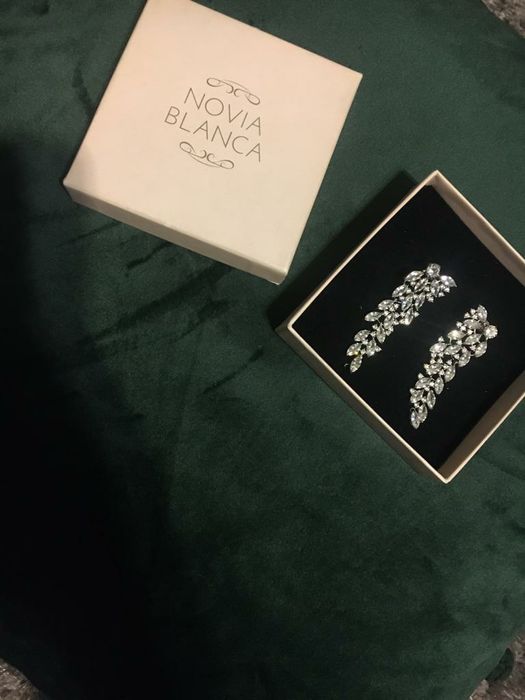 Srebrne kolczyki ślubne