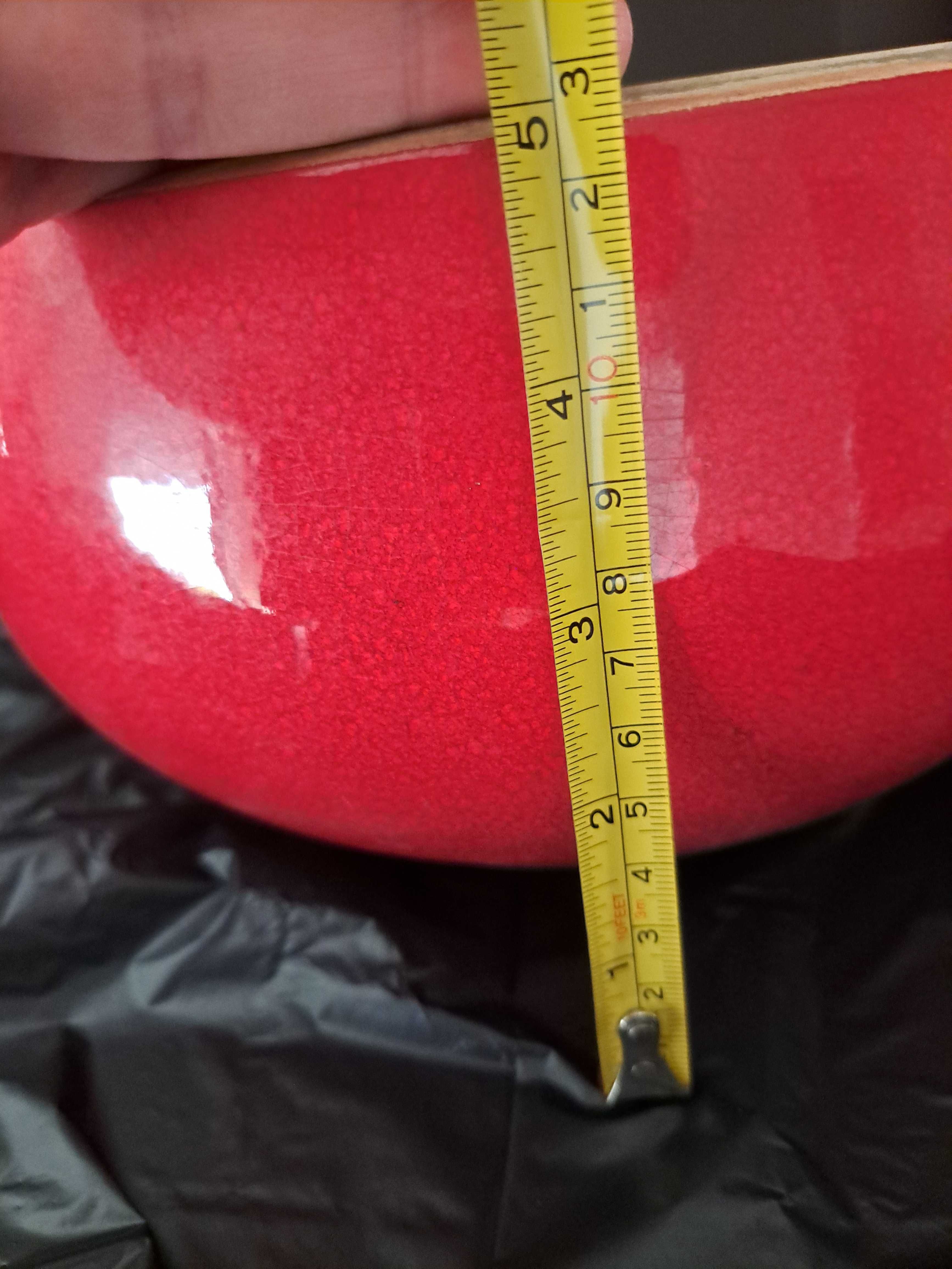Vaso vermelho redondo