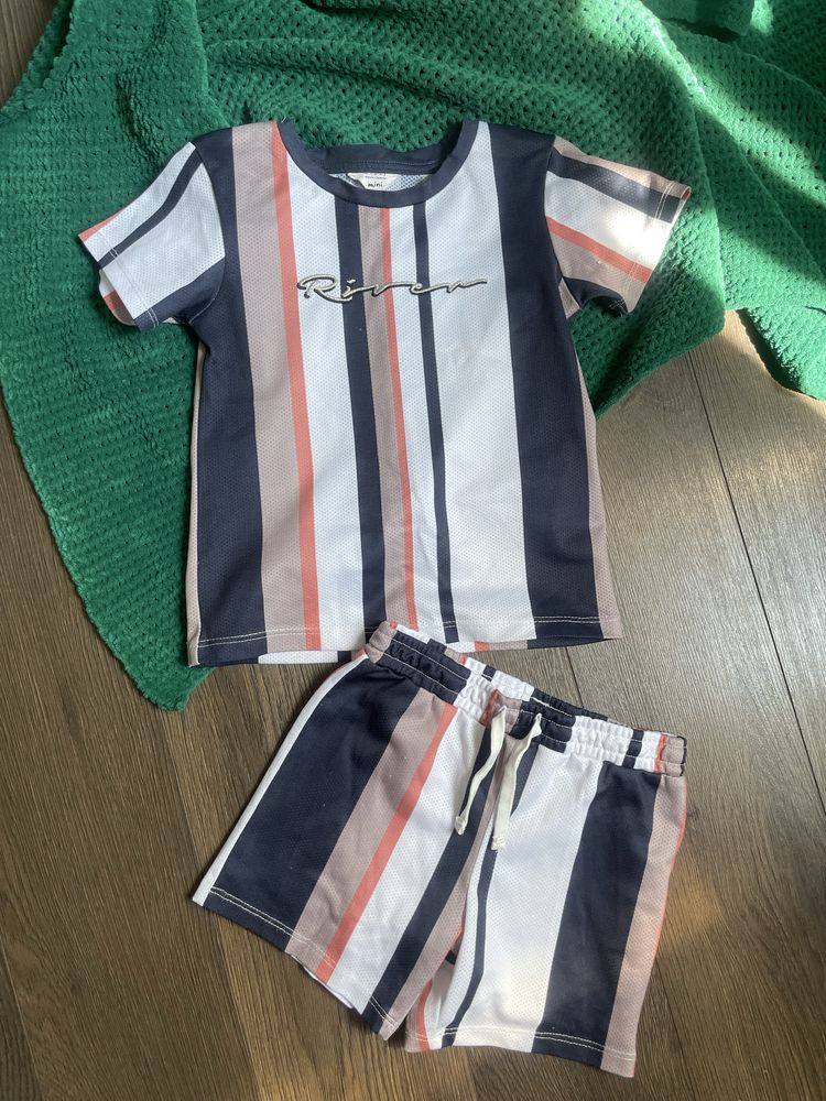 Шорти футболка костюм river island спортивний повсякденний 4-5 р