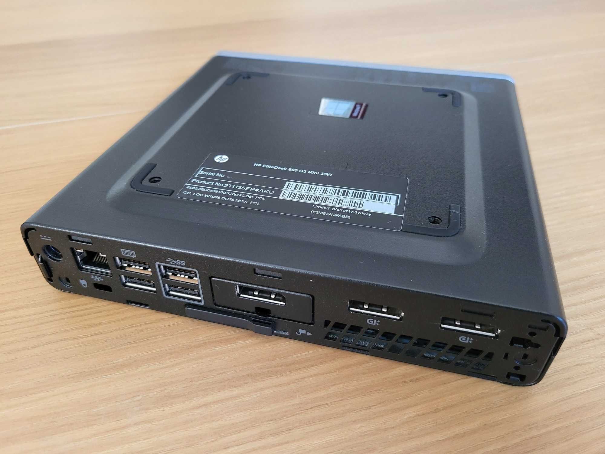 HP EliteDesk 800 G3 Mini 35W tylko odbiór osobisty