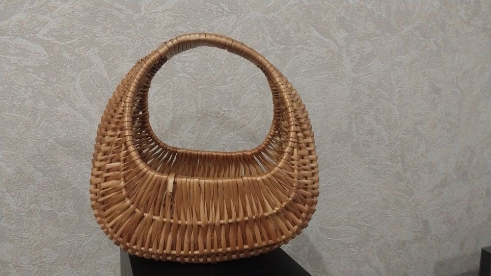 Корзина из лозы Улитка, кошик Равлик