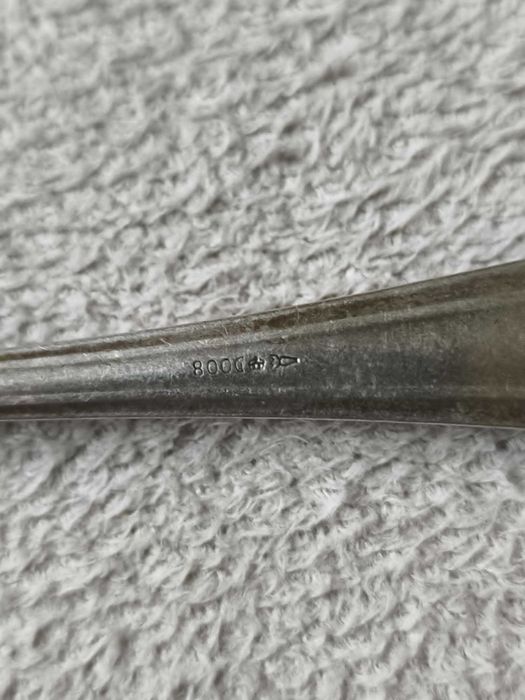 Łyżka srebrna antyk