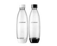 2 butelki Sodastream FUSE: biała i czarna, pojemność 1l., do zmywarki